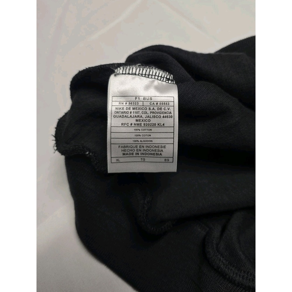 VINTAGE Nike Golf Vest Mens XL Black Ribbed 100% Cotton Logo 90s Y2K - Picture 7 of 7